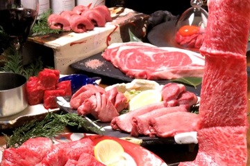 和牛焼肉 Mooのコース例
