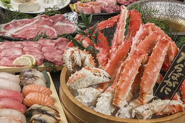 蟹×しゃぶしゃぶ×寿司食べ放題 梅田かに食堂の写真1