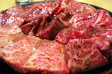 赤坂炭火焼肉 大関のメニュー例