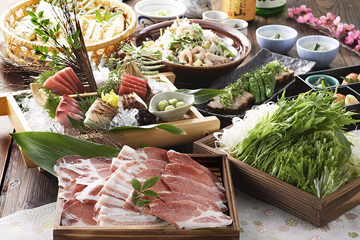 個室居酒屋 番屋 蒲田駅前店の豪華！イベリコ豚しゃぶしゃぶコース（8品・2時間飲み放題付）