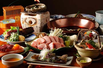 浅草 一文 別館のコース料理 例