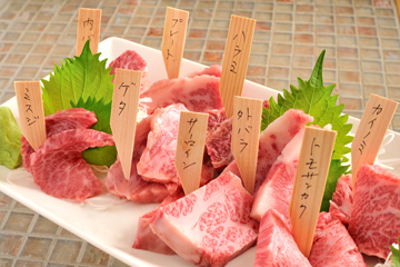 本格溶岩焼肉 みやび 六本木店のメニュー一例