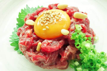松永牧場 銀座本店の松永ユッケ（1日10食限定） 980円