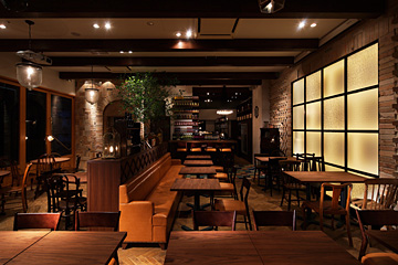 TRATTORIA LA COCORICOの落ち着いた空間