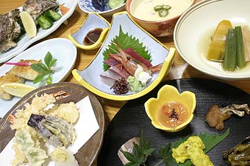 ささ膳のメニュー例