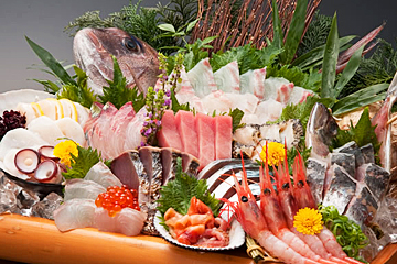 本格和食割烹 日本海庄や　大森店の刺身 仰天！大漁盛（12点盛） 2980円