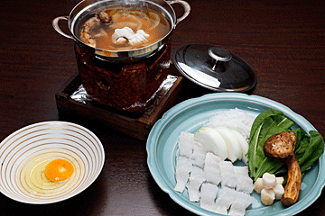 鱧・割烹 むつの家の鱧すき