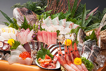 本格和食割烹 日本海庄や　登戸店の仰天！大漁盛（12点盛）