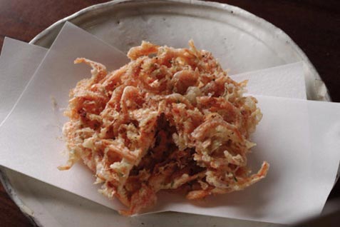 『流石　本店』の「桜海老のかき揚げ」