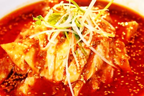 湖南菜館の激辛料理