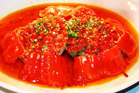 湖南菜館の激辛料理