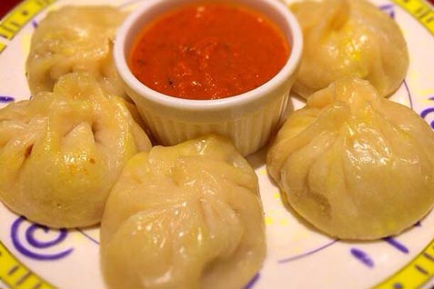 「ネパール居酒屋ＭＯＭＯ」の「モモ」
