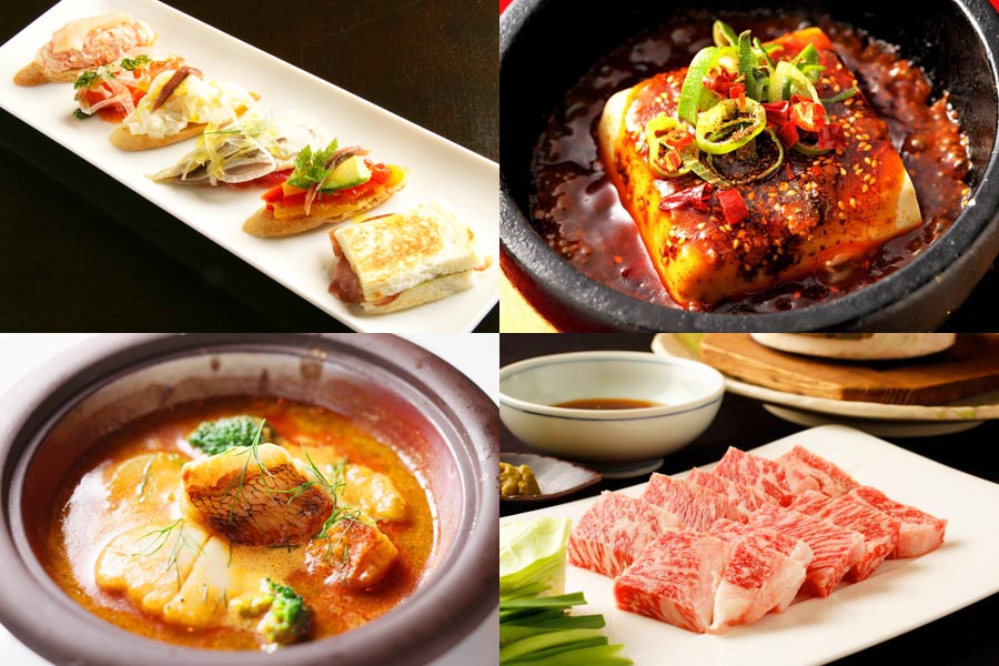 赤坂×ディナー料理集合