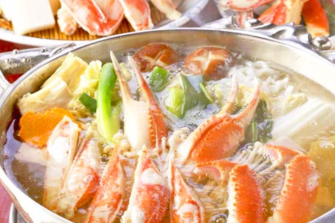 『かに道楽 横浜店』の「かにすき（鍋）」