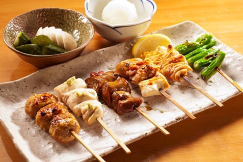 「鳥料理 宮新」の「焼鳥」