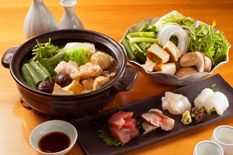 「鳥料理 宮新」の「水炊きコース」