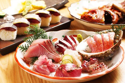 『館山海の物産センター 銀座 船形』の刺し盛り