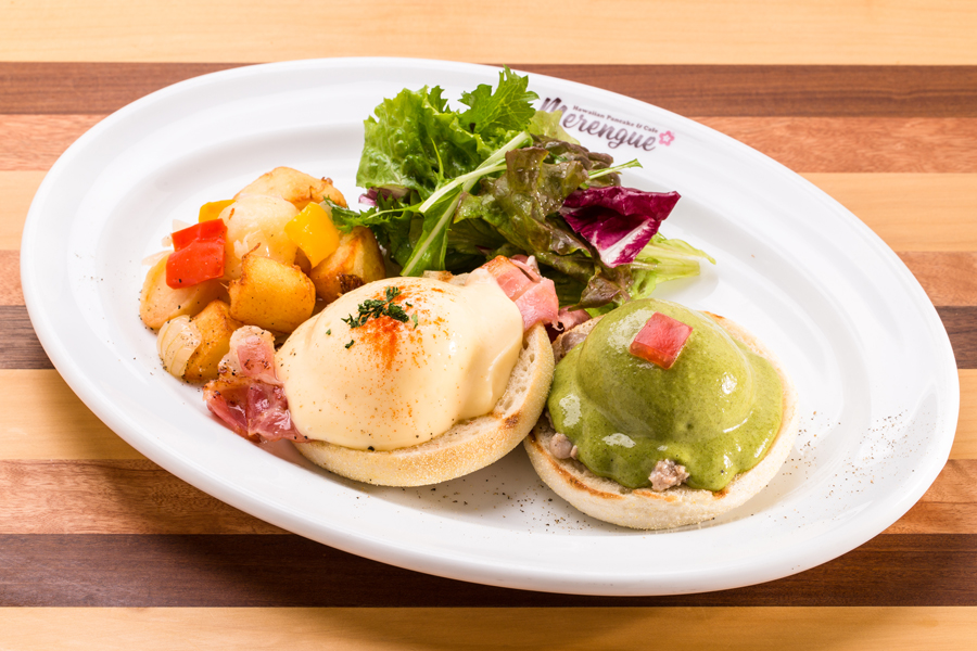 「Merengueたまプラーザ店」の「エッグベネディクト」