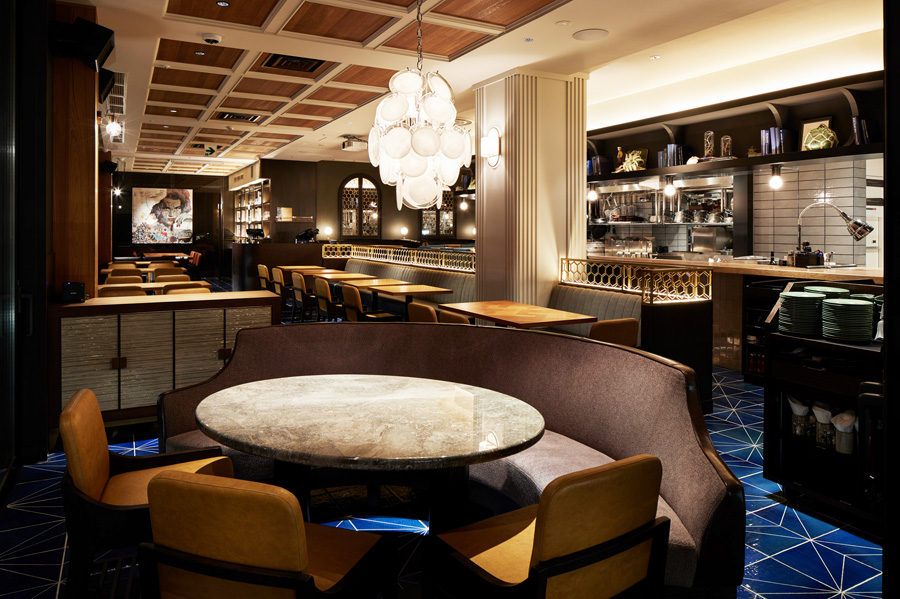 「QUAYS pacific grill」の店内