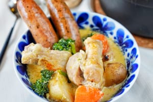 全粒粉と豆乳の手作りシチューレシピ