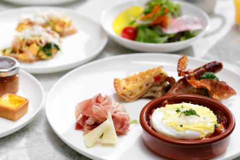 「AC Kitchen」の朝食ビュッフェ例