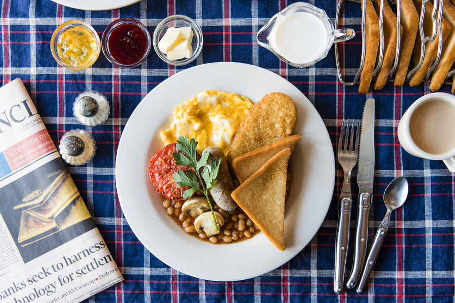 「WORLD BREAKFAST ALLDAY 銀座店」の「イギリスの朝食」