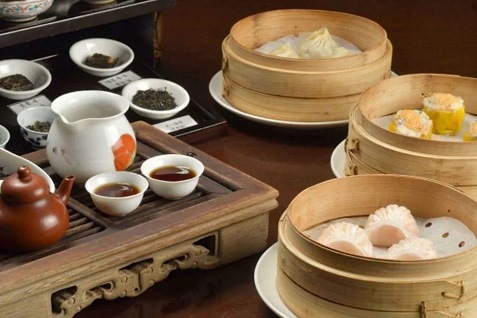 『茗圃』の点心と中国茶