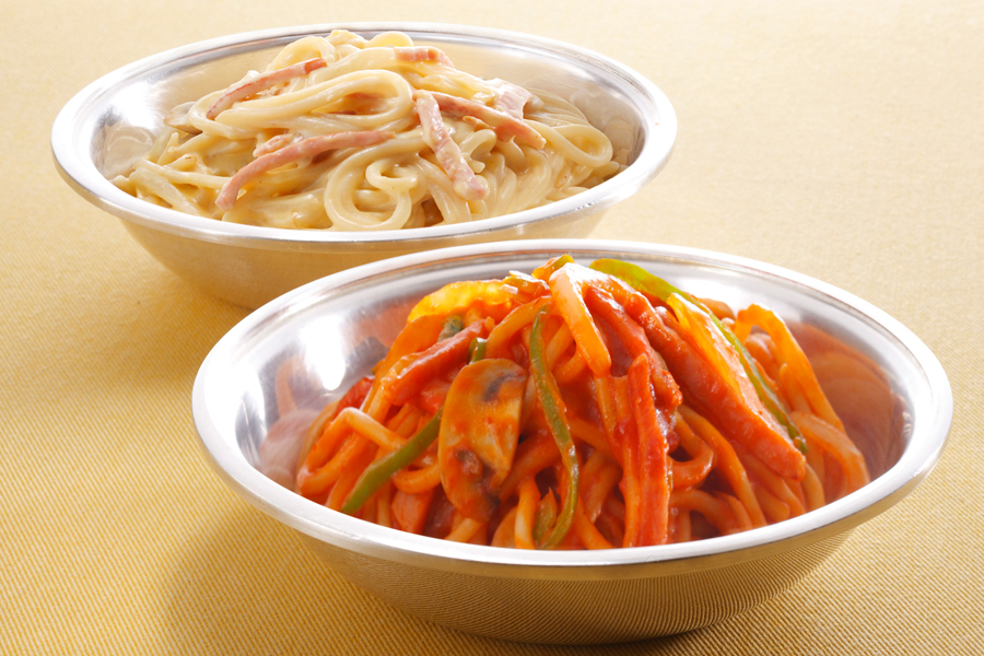 京都「イノダコーヒ本店」のスパゲッティ「イタリアン」と「ボルセナ」