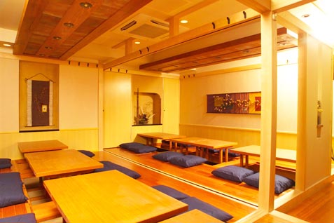 『庄や 平和台北口店』の広い座敷席