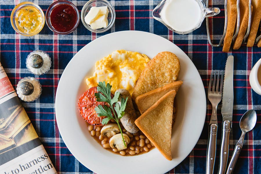 『TASTE THE WORLD（テイスト・ザ・ワールド）吉祥寺店』の「イギリスの朝ごはん」